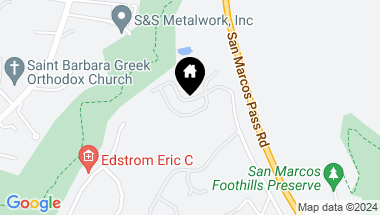 Map of 4439 N Shadow Hills Boulevard, SANTA BARBARA CA, 93105