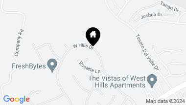 Map of 29048 N West Hills Drive, Valencia CA, 91354