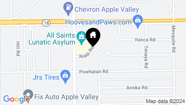 Map of 0 Niabi Road, Apple Valley CA, 92307