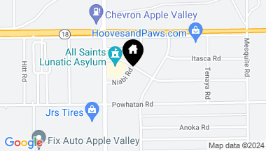 Map of 0 Niabi Road, Apple Valley CA, 92307