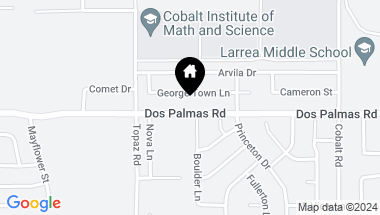 Map of 12952 Dos Palmas Road, Victorville CA, 92392