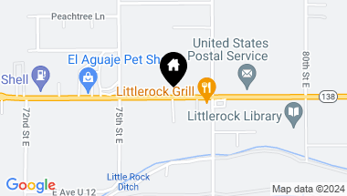 Map of Vac/Ave S12/Vic 107th Ste, Littlerock CA, 93543