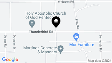 Map of 22098 Thunderbird Rd, Apple Valley CA, 92307