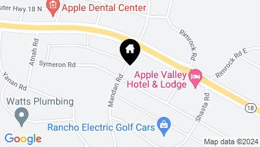Map of 19408 Symeron Road, Apple Valley CA, 92307