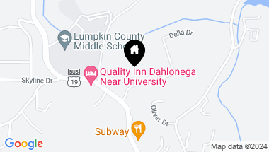 Map of 20/32 Memorial Drive, Dahlonega GA, 30533