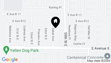 Map of 37316 Sabal Avenue, Palmdale CA, 93552