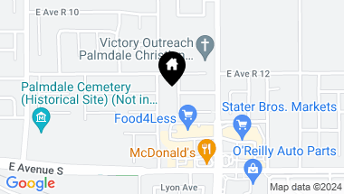 Map of 37329 Robin Lane, Palmdale CA, 93550