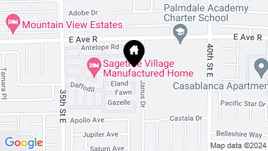 Map of 3524 E Ave R Unit: 243, Palmdale CA, 93550