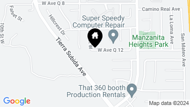 Map of 640 W Ave Q 12, Palmdale CA, 93551