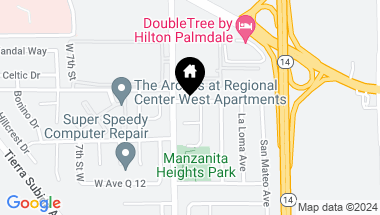 Map of 442 Camino Real Avenue, Palmdale CA, 93551