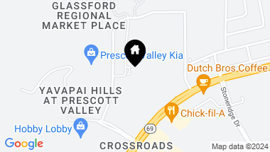 Map of 2555 N Crownpointe Drive, Prescott Valley AZ, 86314