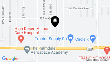 Map of 38503 Landon Avenue, Palmdale CA, 93550
