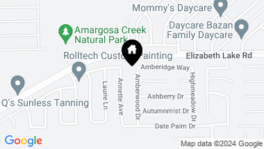 Map of 38729 Amberwood Drive, Palmdale CA, 93551