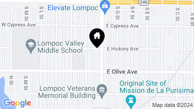 Map of 307 S H Street, Lompoc CA, 93436
