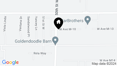 Map of 41450 50th Street W, Lancaster CA, 93536