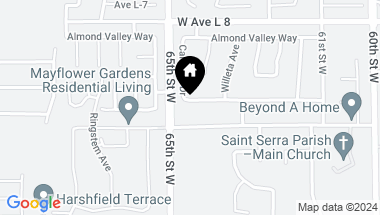 Map of 6342 Azalea Drive, Lancaster CA, 93536