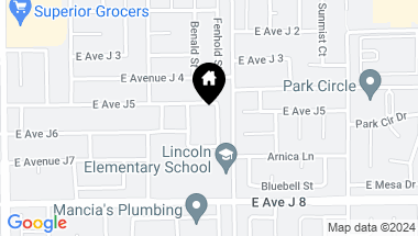 Map of 44149 Fenhold Street, Lancaster CA, 93535