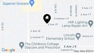 Map of 1116 E Avenue J5, Lancaster CA, 93535
