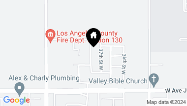 Map of 44526 Palo Verde Street, Lancaster CA, 93536
