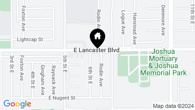 Map of 44751 Rodin Avenue, Lancaster CA, 93535