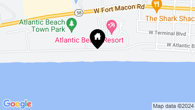 Map of 303 Ocean Ridge Drive, Atlantic Beach NC, 28512