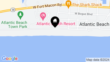 Map of 107 Ocean Ridge Drive, Atlantic Beach NC, 28512