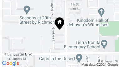 Map of 2335 Langhorn Street, Lancaster CA, 93535