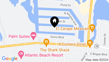 Map of 127 Sound Drive, Atlantic Beach NC, 28512