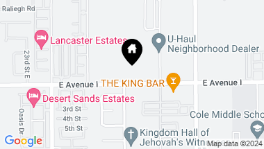 Map of 2711 E Avenue I, Lancaster CA, 93535