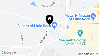 Map of 12223 Colonel Glenn Road, Little Rock AR, 72210