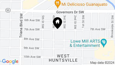 Map of 2811 7th Avenue SW, Huntsville AL, 35805
