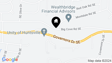 Map of 1416 Big Cove Road SE, Huntsville AL, 35801