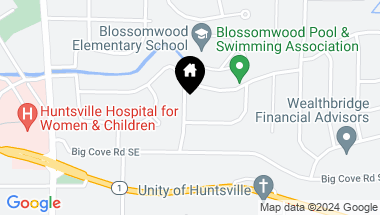 Map of 1505 Olive Drive, Huntsville AL, 35801