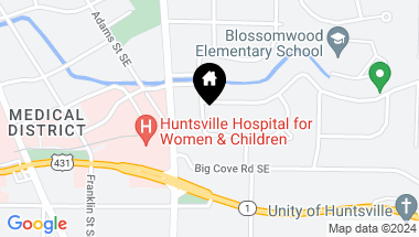 Map of 1201 Lowell Drive, Huntsville AL, 35801