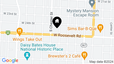Map of 2420 Izard Street, Little Rock AR, 72205