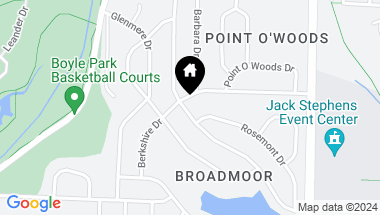 Map of 54 Broadmoor Drive, Little Rock AR, 72207