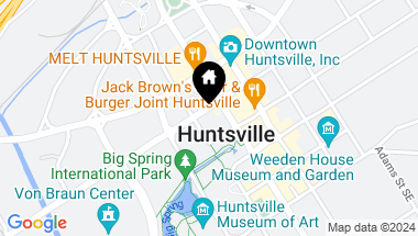 Map of 113 Clinton Avenue, Huntsville AL, 35801