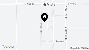Map of 0 Vac/Vic 197 Ste/Ave G4, Lancaster CA, 93535