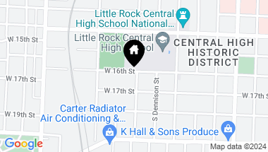 Map of 2401 W 16th Street, Little Rock AR, 72202