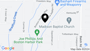 Map of 170 Joe Phillips Road, Madison AL, 35758