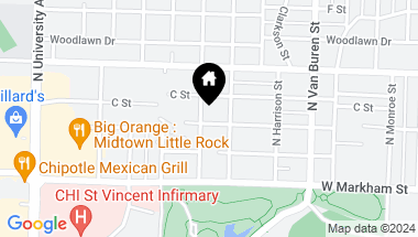 Map of 5420 B Street, Little Rock AR, 72205