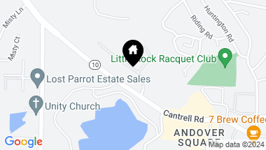 Map of 10 Ridgeview Drive, Little Rock AR, 72227
