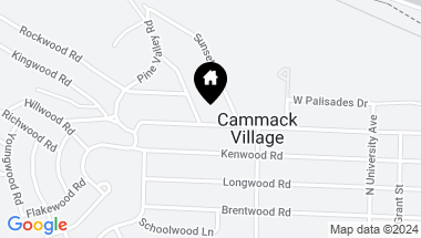 Map of 6524 Greenwood Road, Cammack Village AR, 72207