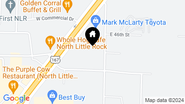 Map of 4316 Landers Road, North Little Rock AR, 72117