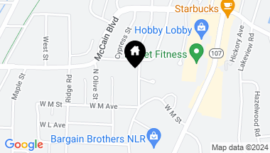 Map of 4505 N Locust Street, North Little Rock AR, 72116