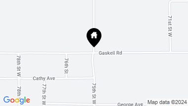 Map of Near Gaskell Road & 75th St.W, Rosamond CA, 93560