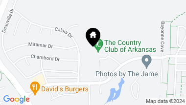 Map of 1 Country Club Circle = Parkway Street, Maumelle AR, 72113