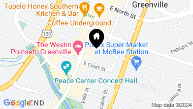 Map of 98 E Mcbee Avenue Unit 307, Greenville SC, 29601