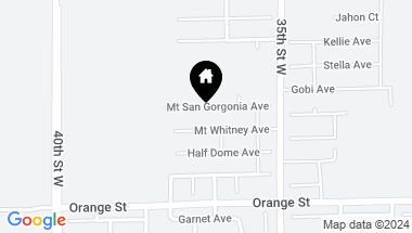 Map of 3652 Mt San Gorgonia Avenue, Rosamond CA, 93560