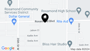 Map of Rosmond Blvd & Orange St., Rosamond CA, 93560